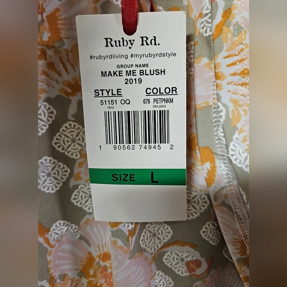 Ruby Rd Floral Top - Picture 5 of 9